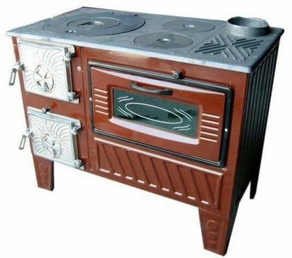 Отопительно-варочная печь МастерПечь ПВ-03 с духовым шкафом, 7.5 кВт в Добрянке