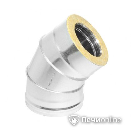 Колено 135° (45°) Теплов и Сухов Отвод Термо 45* ОТ-Р 430-0.5/оцинковка D150/210 в Добрянке