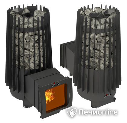 Дровяная печь-каменка GrillD Cometa Vega 180 window long Max в Добрянке