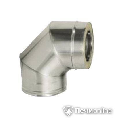 Дымоход Дымок Колено 90° с изоляцией 0,8 мм. OТFR90 150/230 в Добрянке