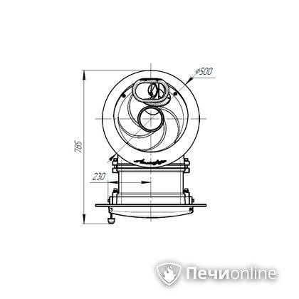 Дровяная печь-каменка Прометалл Атмосфера L ламель Окаменевшее дерево наборный рисунок в Добрянке