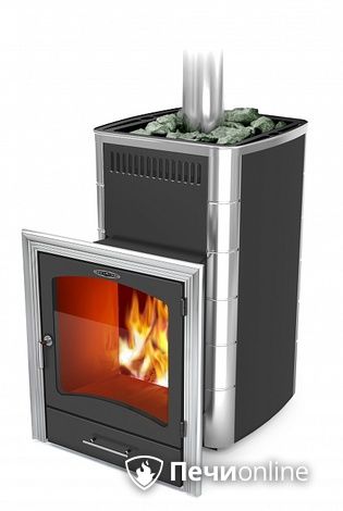 Дровяная банная печь TMF Калина II Inox БСЭ ТО антрацит НВ ПРН в Добрянке
