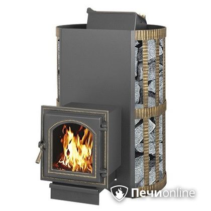 Дровяная банная печь Везувий Скиф с закрытой каменкой (270) в Добрянке