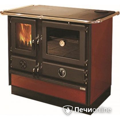 Отопительно-варочная печь MBS Thermo Magnum Red R с теплообменником и духовым шкафом в Добрянке