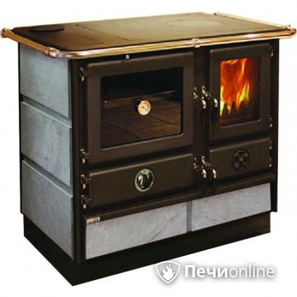 Отопительно-варочная печь MBS Thermo Magnum Stone L с теплообменником и духовым шкафом в Добрянке