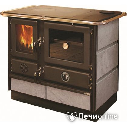 Отопительно-варочная печь MBS Thermo Magnum Stone R с теплообменником и духовым шкафом в Добрянке